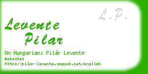 levente pilar business card